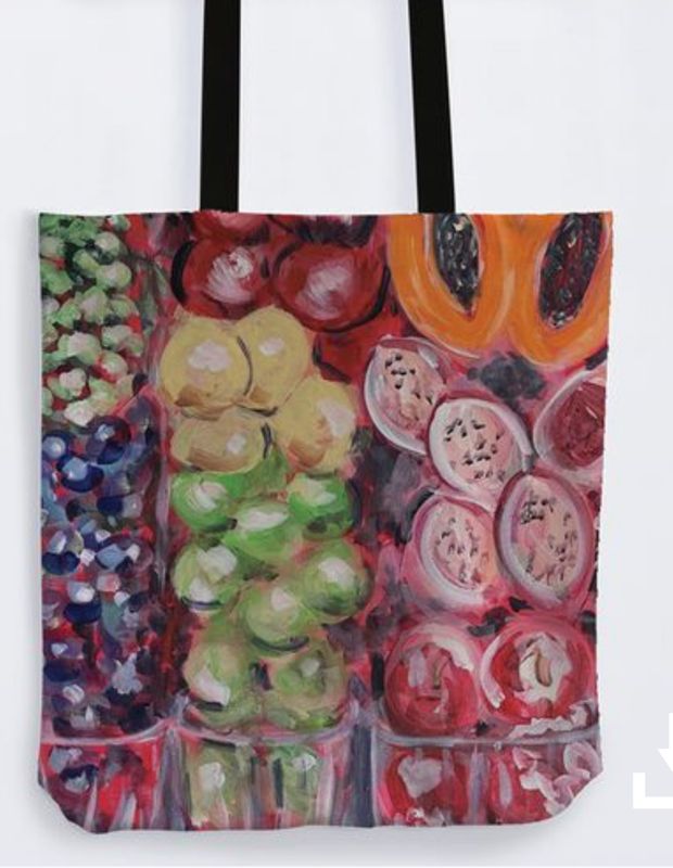 Farmers Market Maxime Canvas Tote