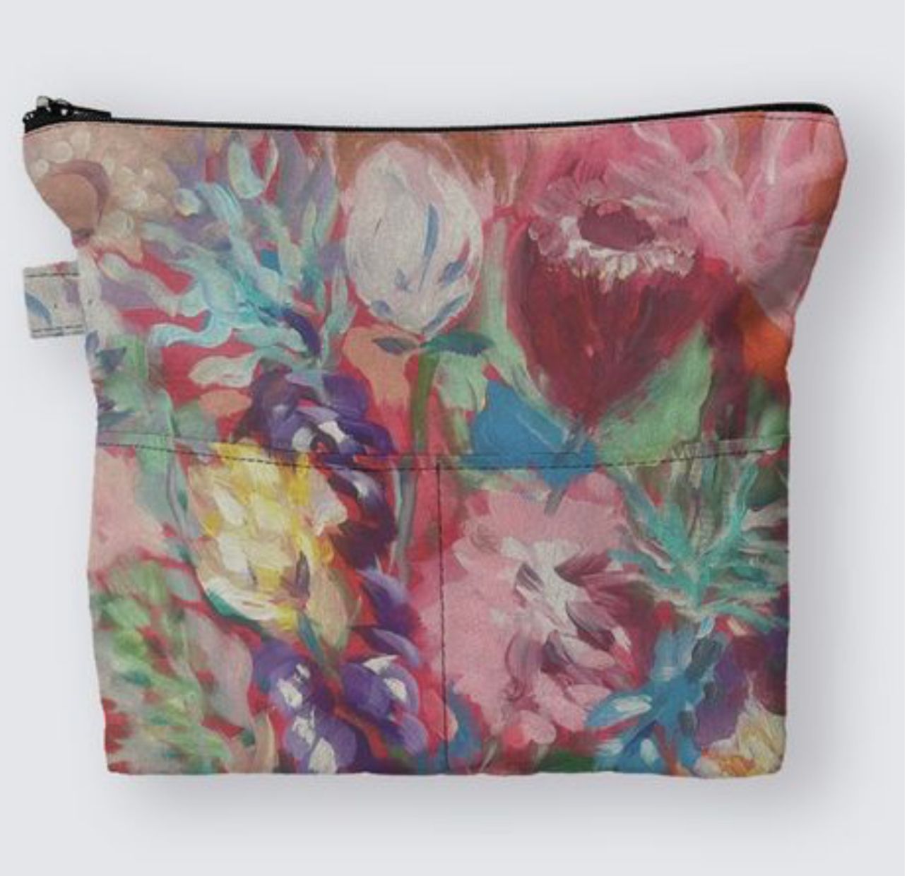 Bountiful Bouquet Suede Medium Pouch