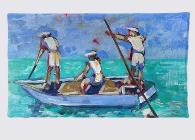 Three Fisherman Joy Beach Towel