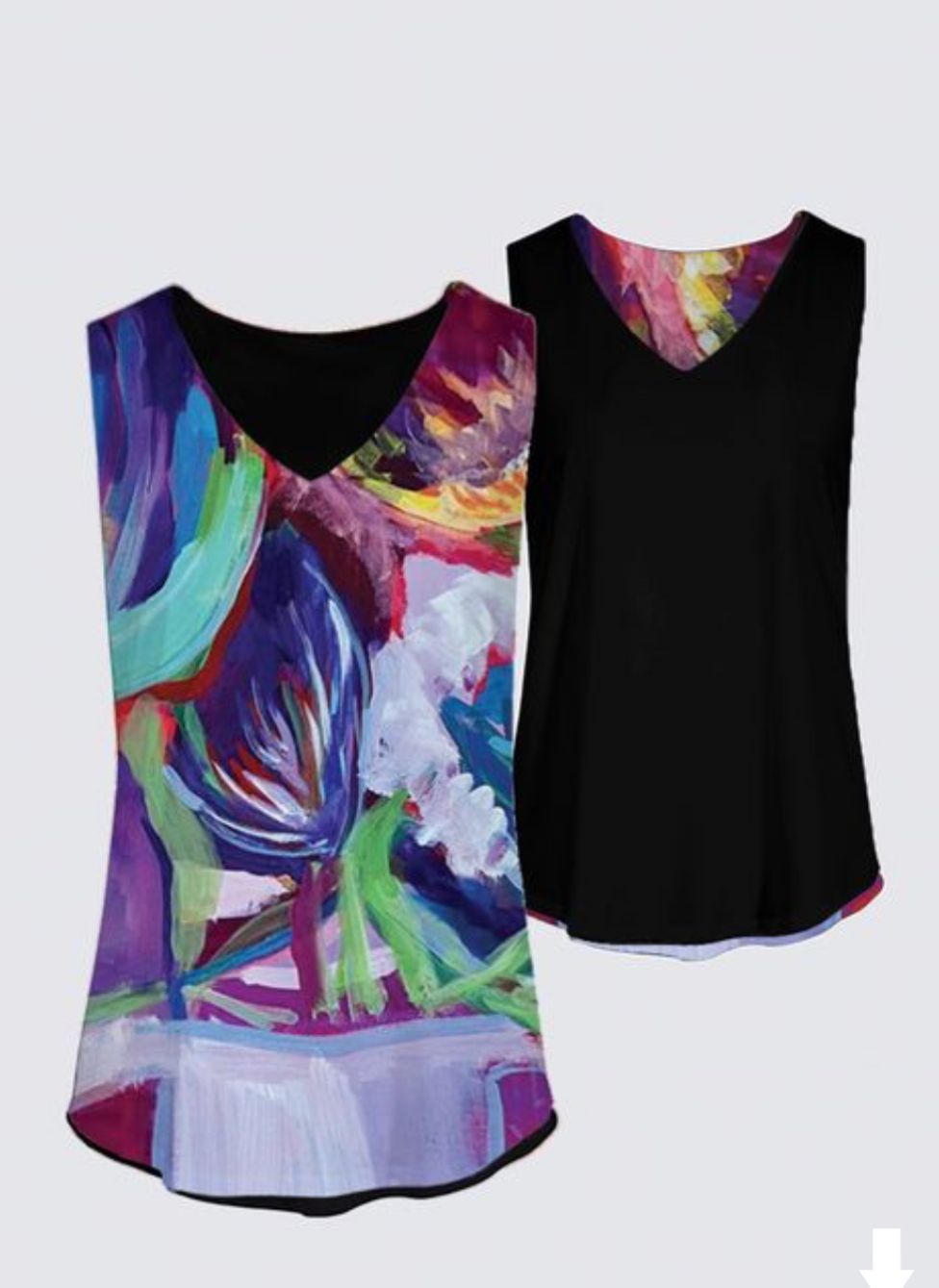 Abstract Floral Kaplan Tank
