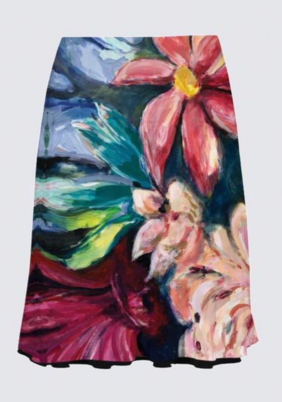 Large Floral Alex Skirt