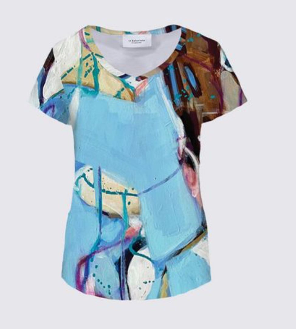 Baby Blue Abstract WSS16