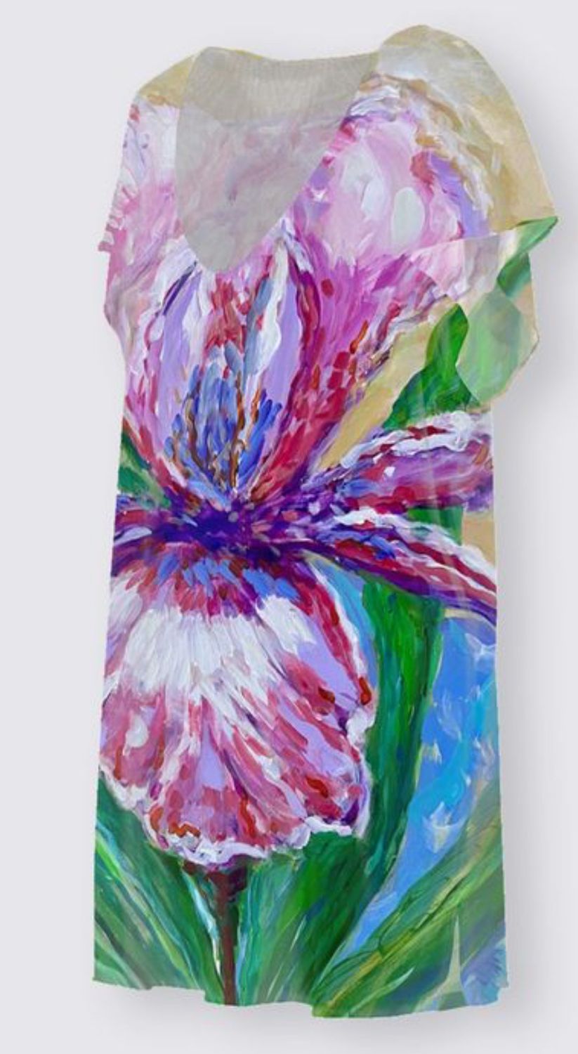 Pink Iris Oceanne Beach Tunic