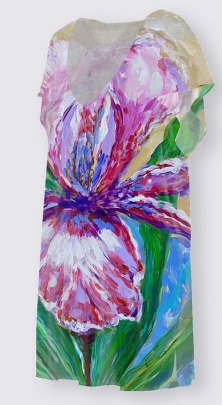 Pink Iris Oceanne Beach Tunic