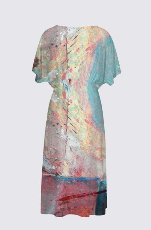 Abstract Glow Sarah V-Neck Dress