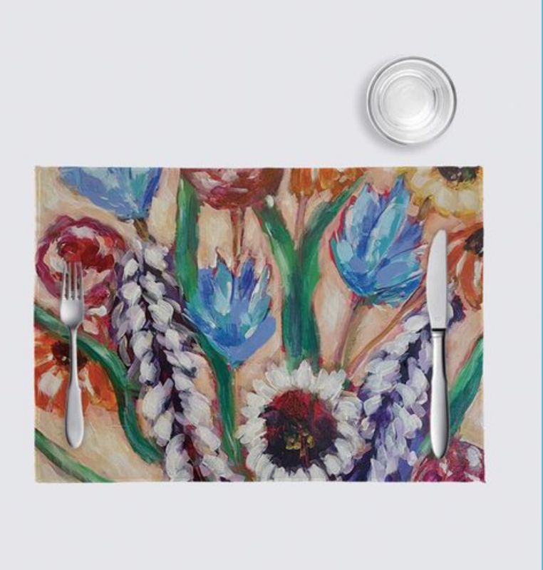 Summer Bouquet Celeste Placemats (pack of 4)