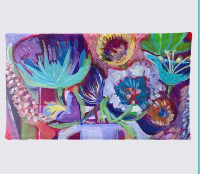 Abstract Floral Celeste Placemats