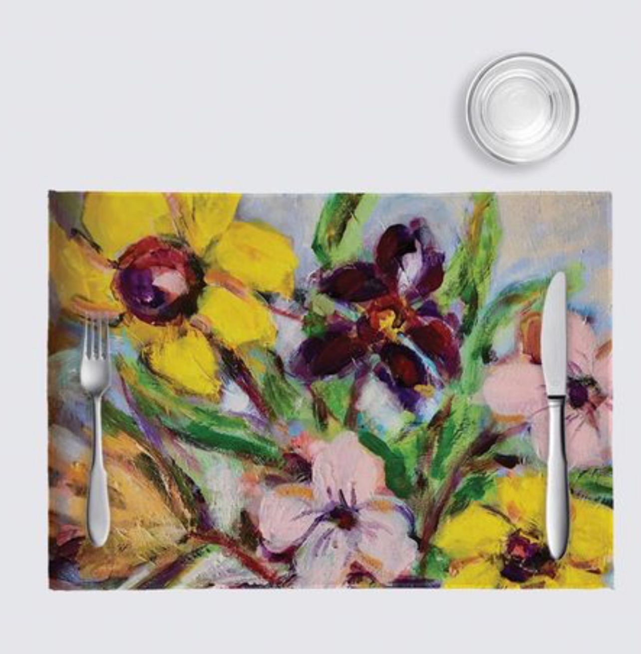 Flowers in Pink Crock Celeste Placemats (pack of 4) Flowers in Pink Crock Celeste Placemats (pack of 4)