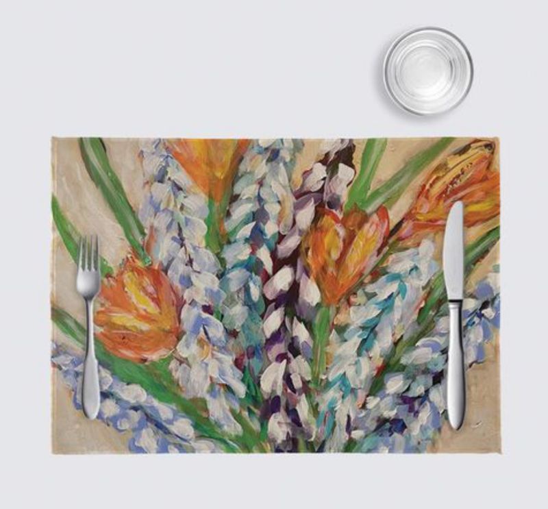 Orange Tulips Celeste Placemats (pack of 4)