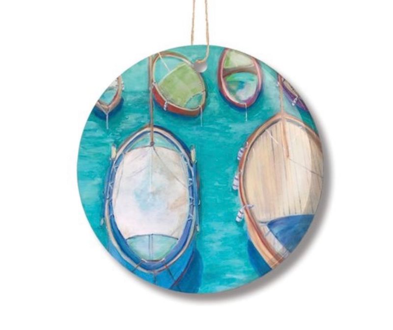 Boats in France Ornament