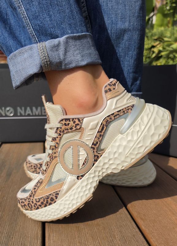 Basket femme léopard beige NO NAME Carter 2.0 Tech