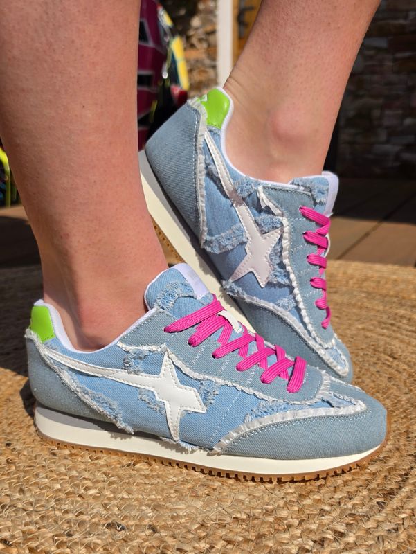 Basket Samoa bleu jean Denim W6YZ