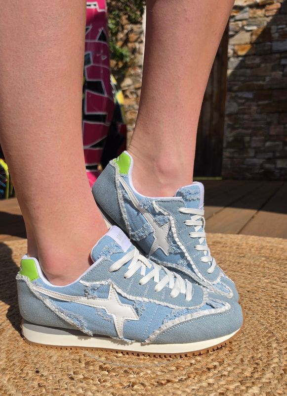 Basket Samoa bleu jean Denim W6YZ
