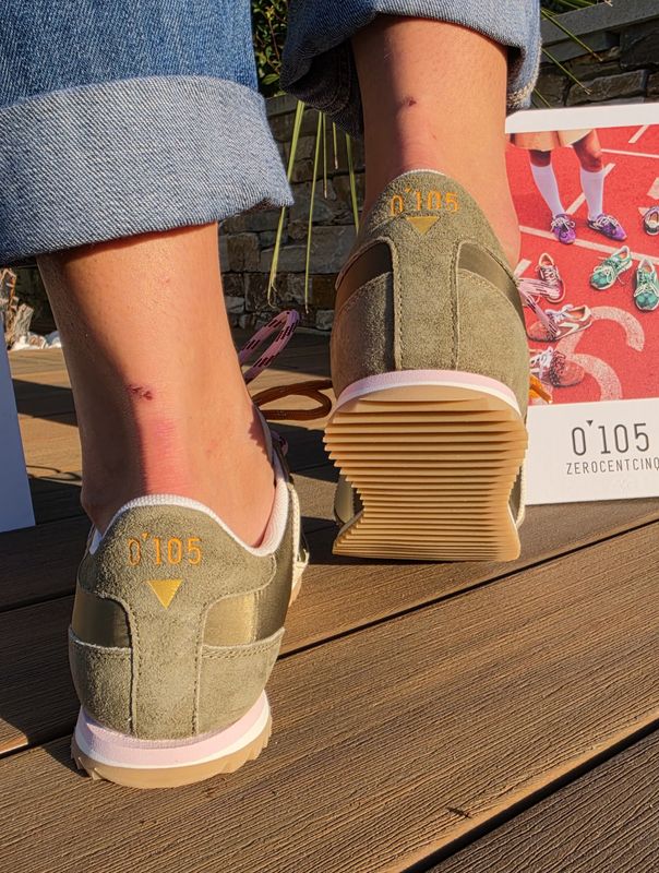Basket femme kaki 0-105 Lina Lizard