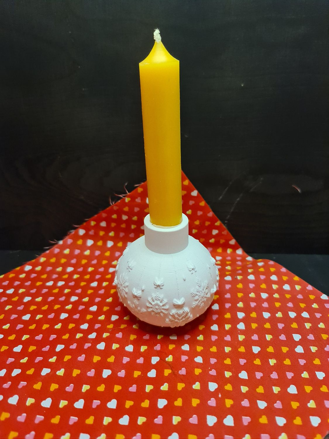 Schnee-Eis-Kerzenständer
