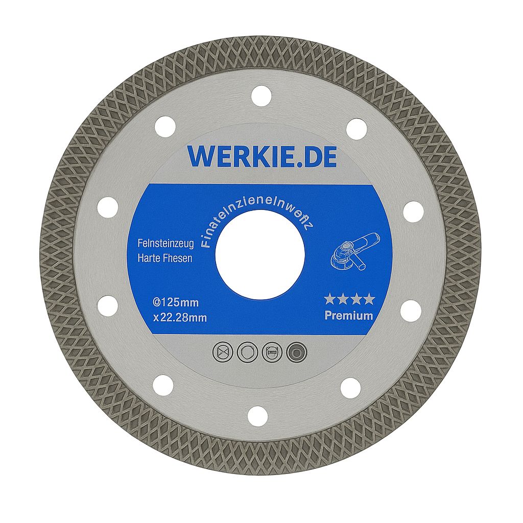 Blue Speed Diamanttrennscheibe 125 mm – Turbo-Power für Feinsteinzeug, Keramik &amp; harten Naturstein