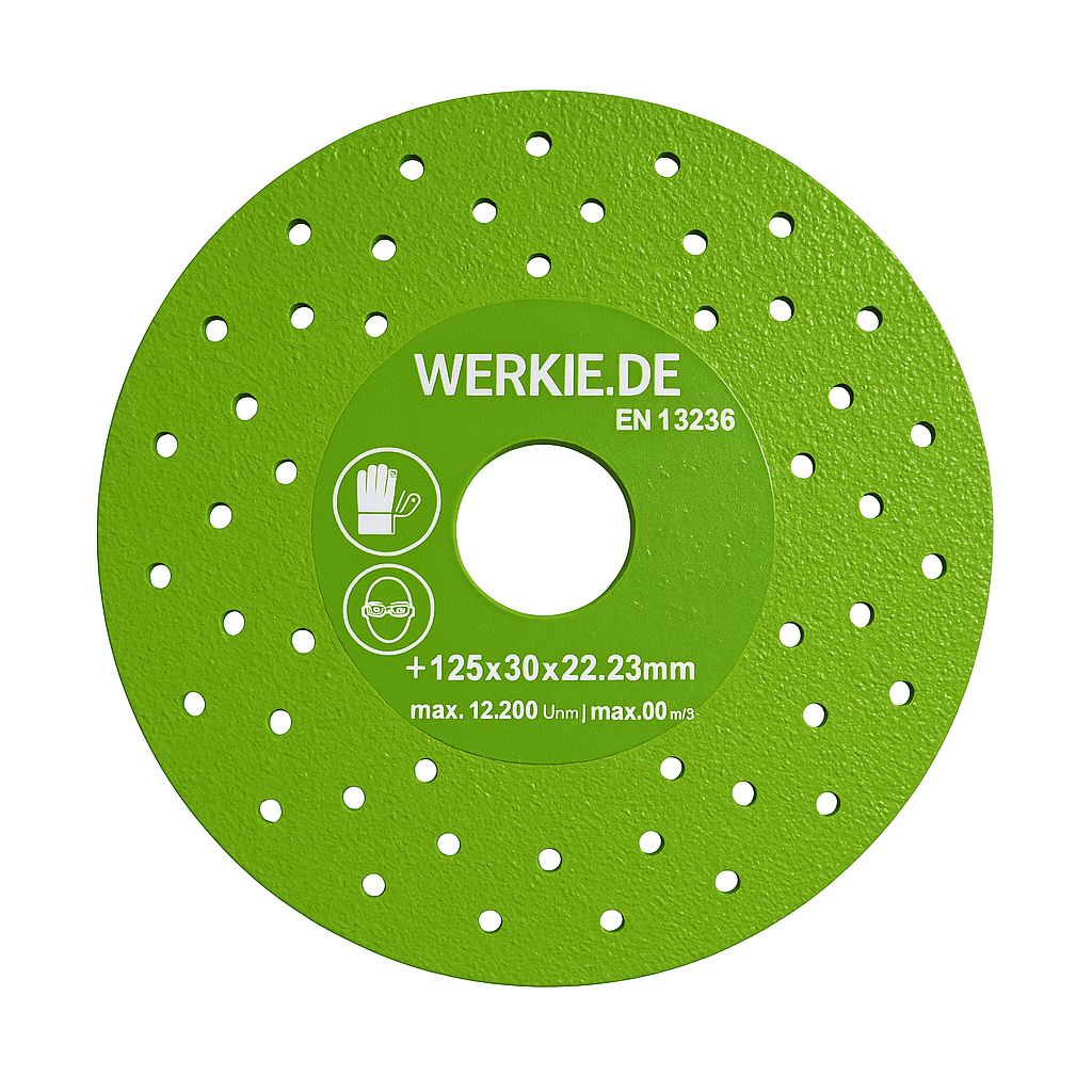 GreenMax Grinder Diamanttrennscheibe 125 mm – Präzision für Feinsteinzeug, Fliesen &amp; Glas