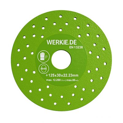 GreenMax Grinder Diamanttrennscheibe 125 mm – Präzision für Feinsteinzeug, Fliesen &amp; Glas