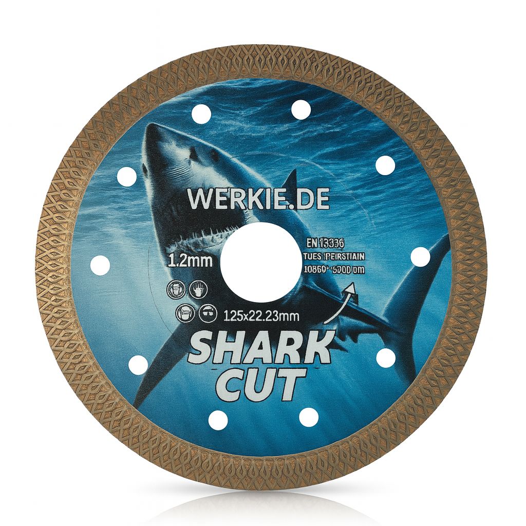 Shark Cut Pro 125 mm Diamanttrennscheibe – scharfe &amp; saubere Schnitte