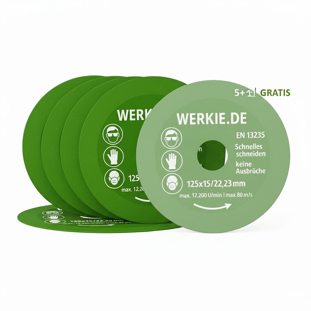 GREEN FINE 125 mm Diamantscheiben 5+1 Pack – sparen &amp; präzise schneiden