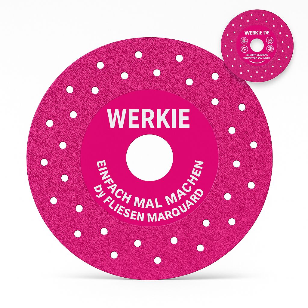 Pink Spezial Edition âEinfach mal machenâ â 125 mm Diamanttrennscheibe Pink Spezial Edition âEinfach mal machenâ â 125 mm Diamanttrennscheibe