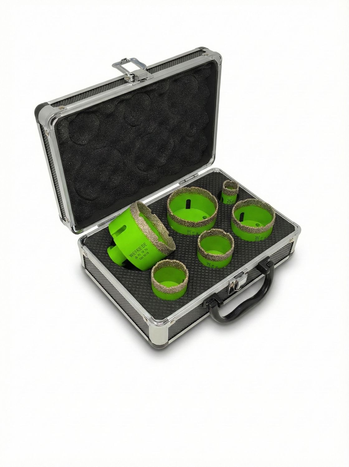 Diamant Trockenbohrkronen-Set NanoCore Green Pro â 6-teilig | Trockenbohren ohne Wasser Diamant Trockenbohrkronen-Set NanoCore Green Pro â 6-teilig | Trockenbohren ohne Wasser