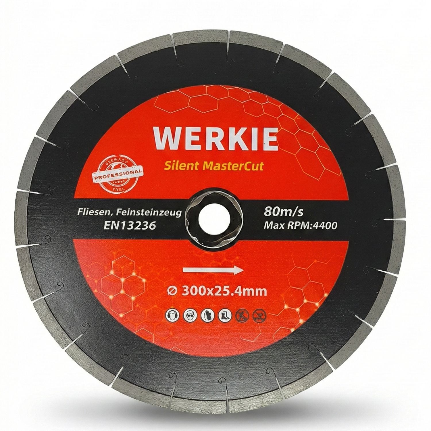 Silent MasterCut Diamantscheibe 300 × 25,4 mm – für harte Materialien wie Feinsteinzeug geeignet Silent MasterCut Diamantscheibe 300 × 25,4 mm – für harte Materialien wie Feinsteinzeug geeignet