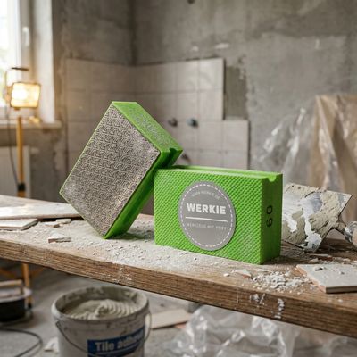 Diamant Handschleifpad K60 – Fliesenkanten glätten Diamant Handschleifpad K60 – Fliesenkanten glätten