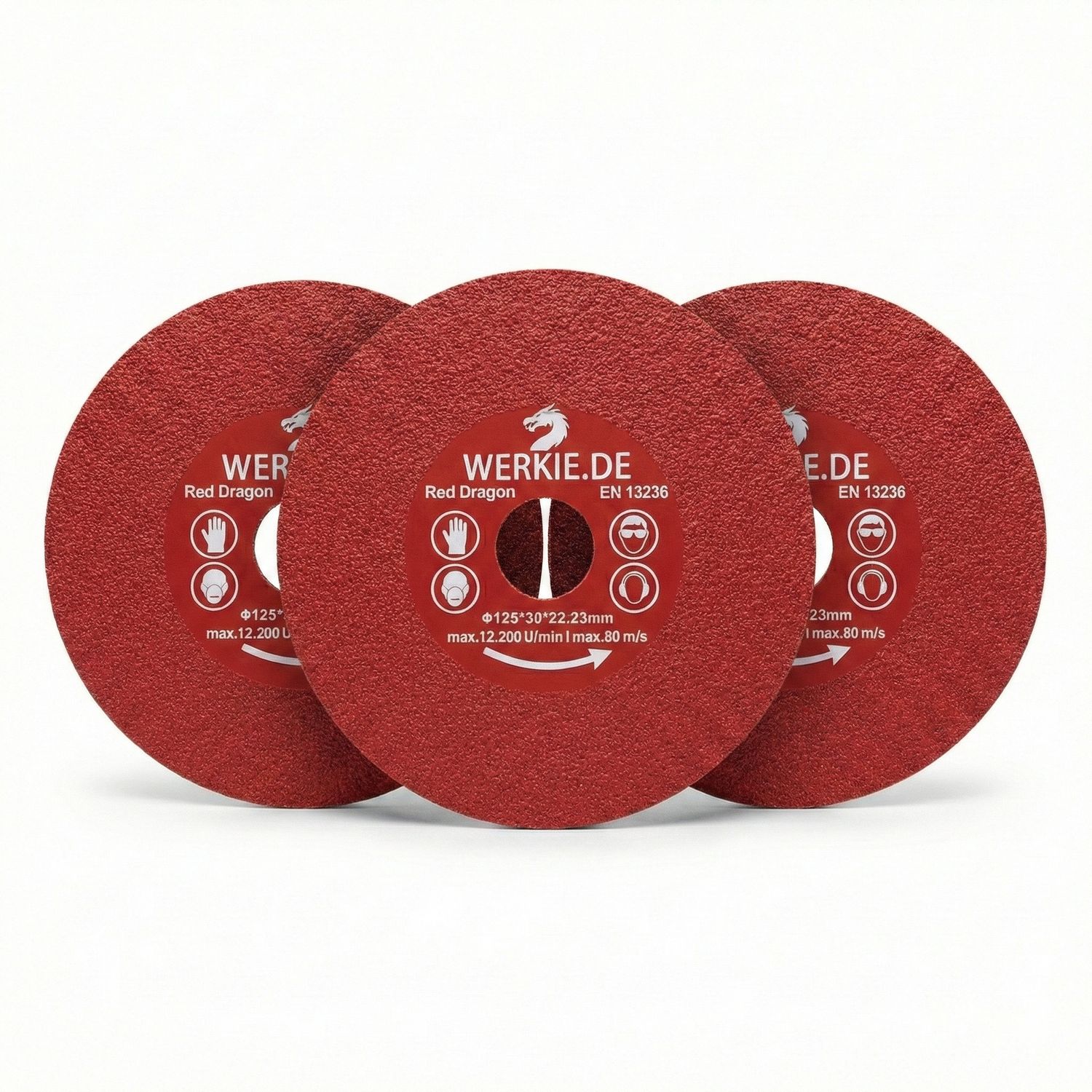 Red Dragon 125 mm Diamanttrennscheibe –  3er‑Pack – 10 % sparen