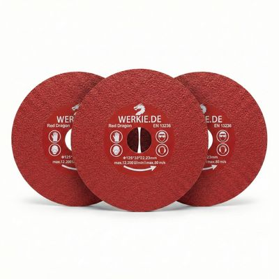 Red Dragon 125 mm Diamanttrennscheibe –  3er‑Pack – 10 % sparen