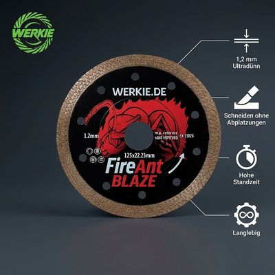 Fire Ant Blaze 125 mm Diamanttrennscheibe (1,2 mm)