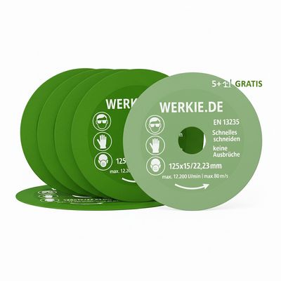 GREEN FINE 125 mm Diamantscheiben 5+1 Pack