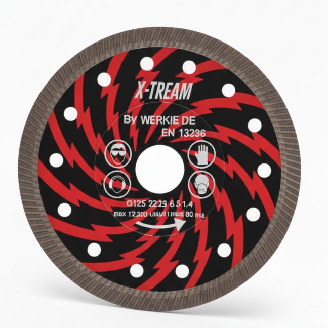 X-Tream Diamantscheibe 125 mm – Turbo Power für Feinsteinzeug