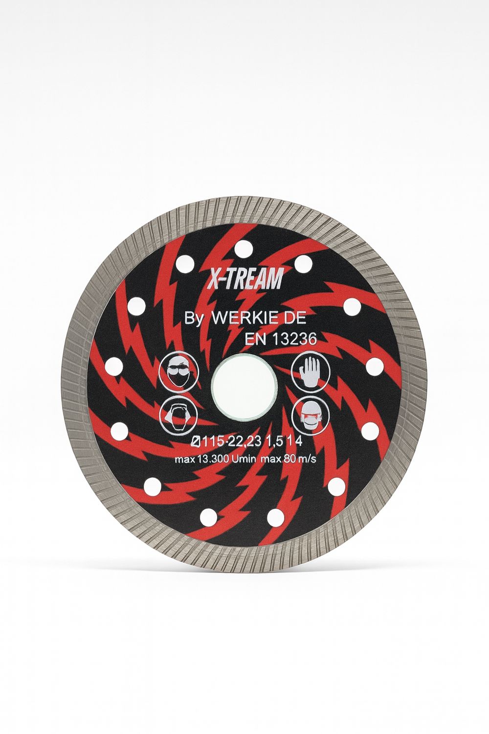 X-Tream Diamantscheibe 115 mm – Turbo Power für Feinsteinzeug X-Tream Diamantscheibe 115 mm – Turbo Power für Feinsteinzeug