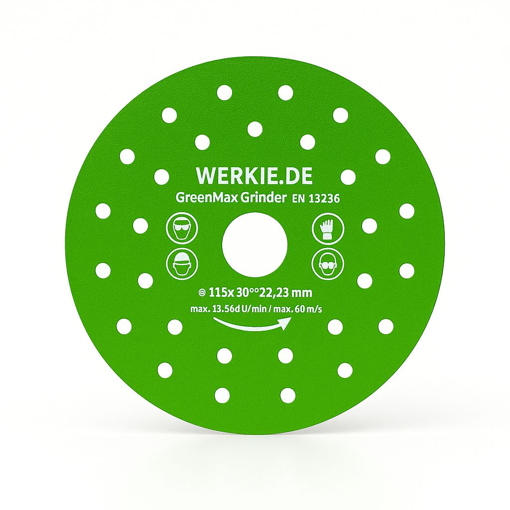 GreenMax Grinder 115 mm Diamanttrennscheibe GreenMax Grinder 115 mm Diamanttrennscheibe