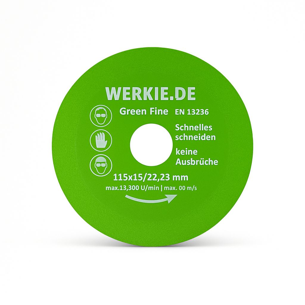 GREEN FINE 115 mm Ultradünne 1 mm Diamanttrennscheibe