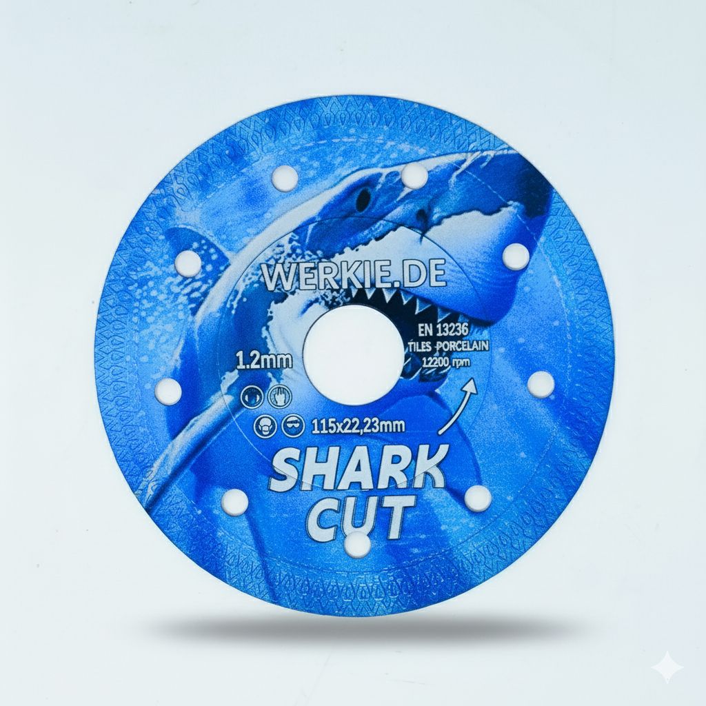 Shark Cut Pro 115 mm Diamanttrennscheibe – Spezial Edition Shark Cut Pro 115 mm Diamanttrennscheibe – Spezial Edition