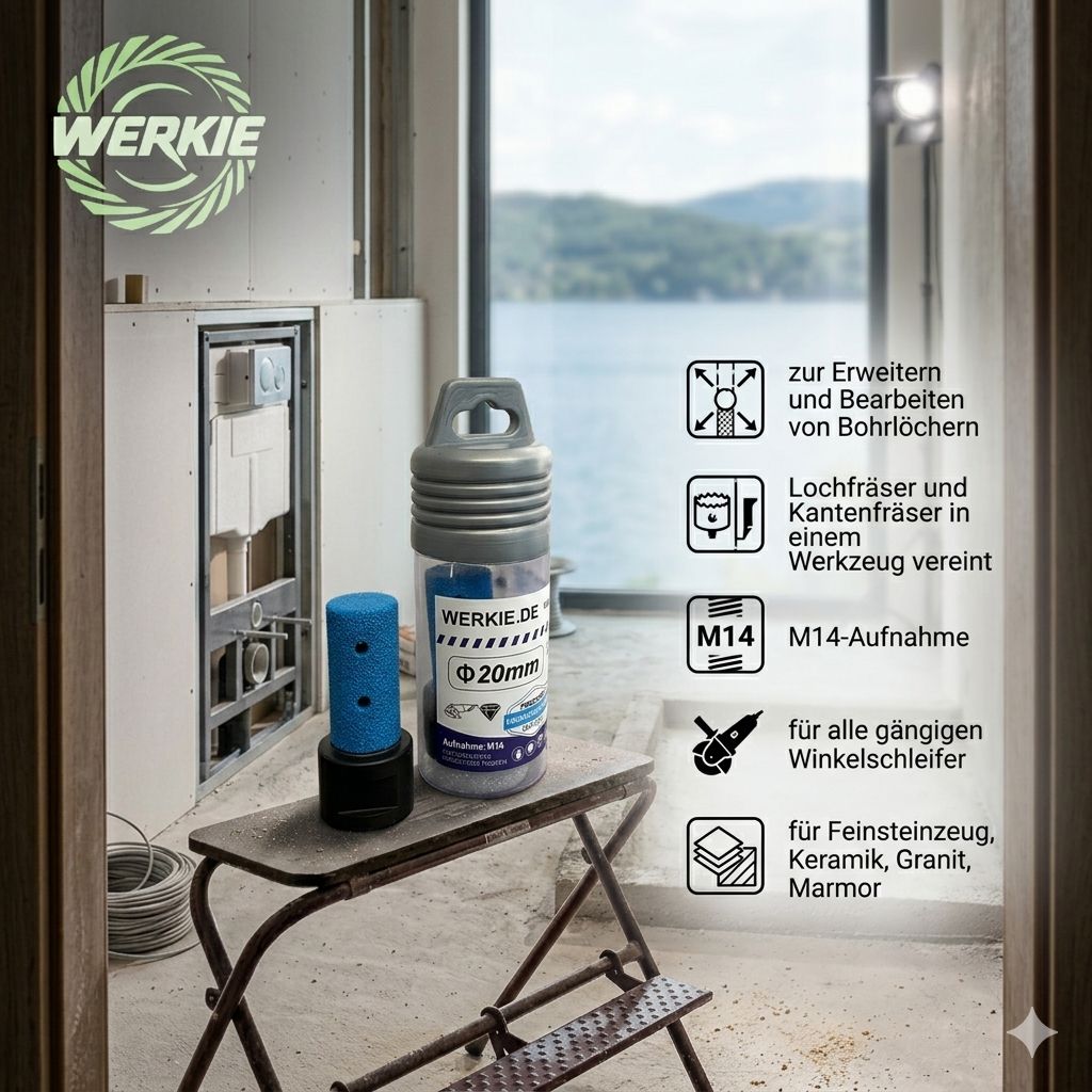 Diamant Fingerfräser Ø 20 mm · M14