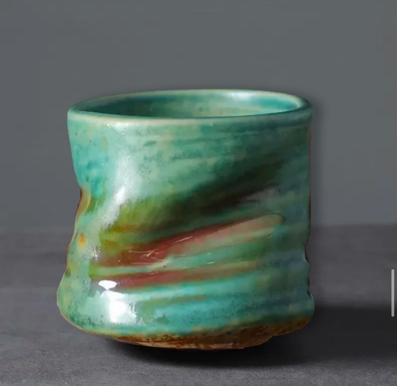 Handmade Flower Ceramic Cup