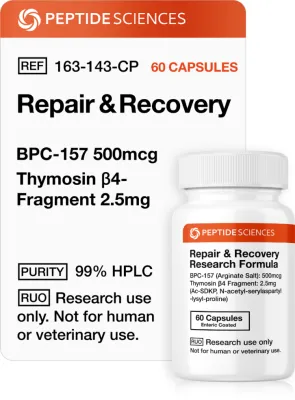 Repair and Recovery (60 Capsules) (Stable BPC-157 Arginate, Thymosin Beta-4 Fragment)