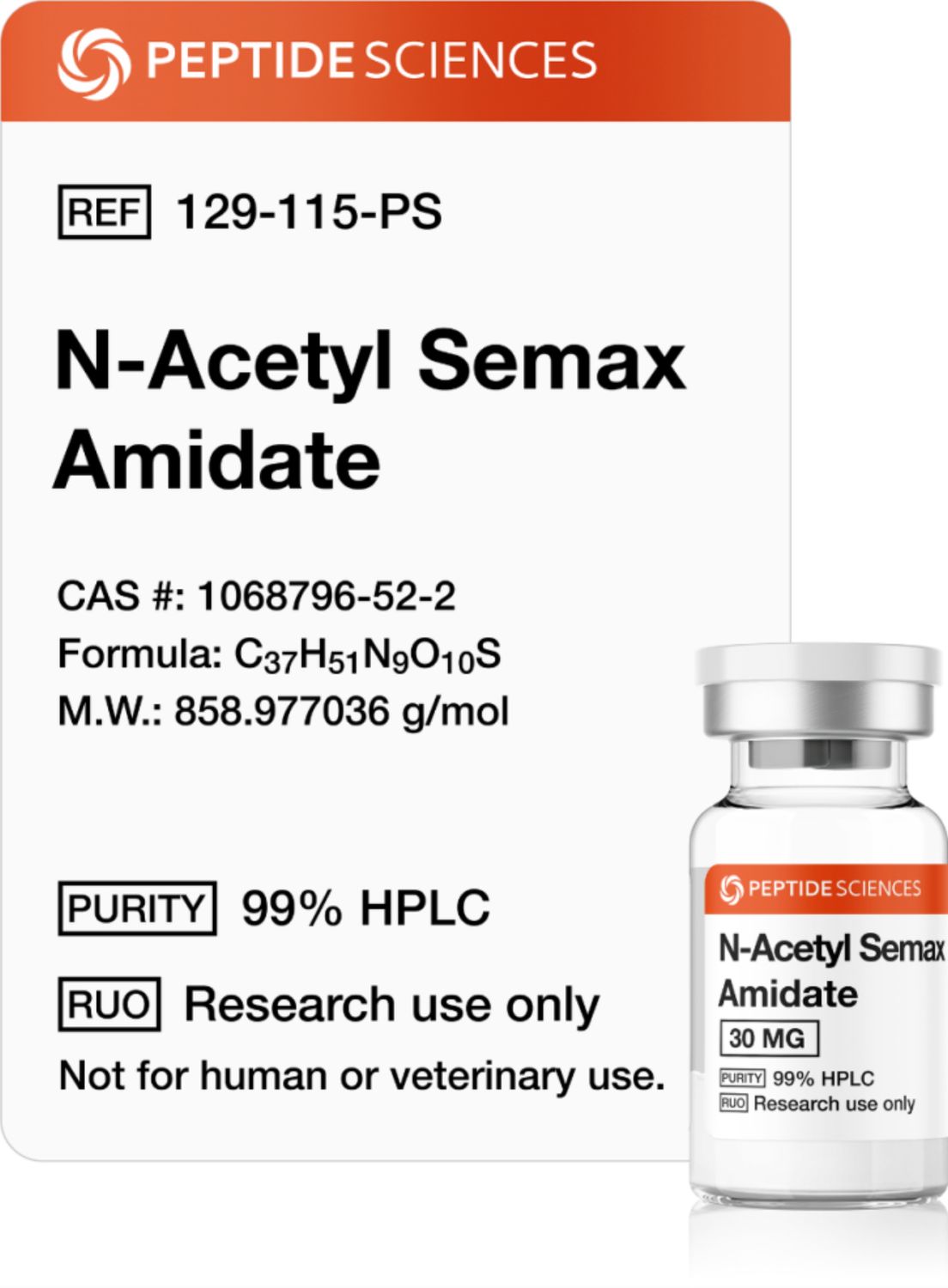 N-Acetyl Semax Amidate 30mg