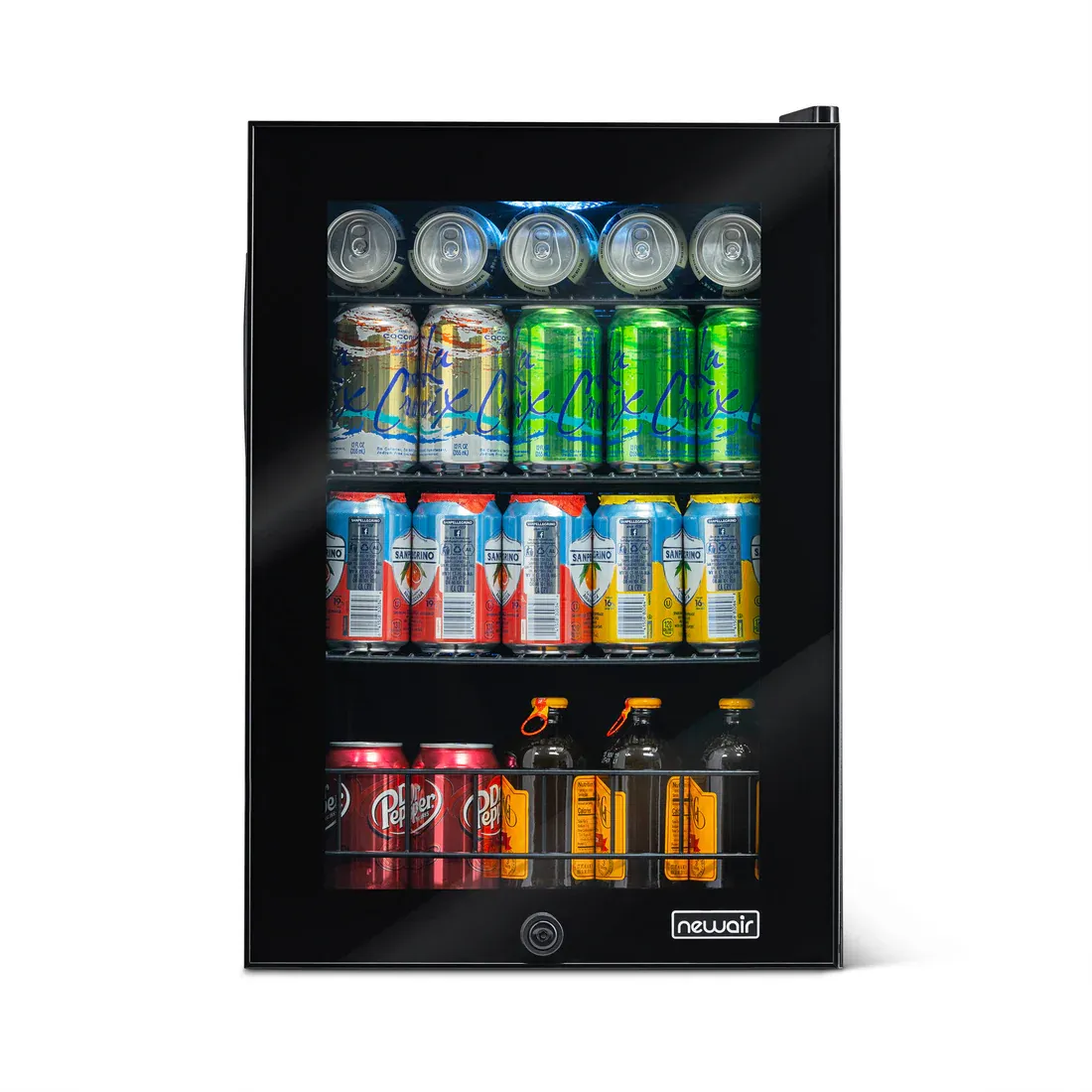 NEWAIR® 90-CAN FREESTANDING BLACK BEVERAGE FRIDGE - 17&quot;