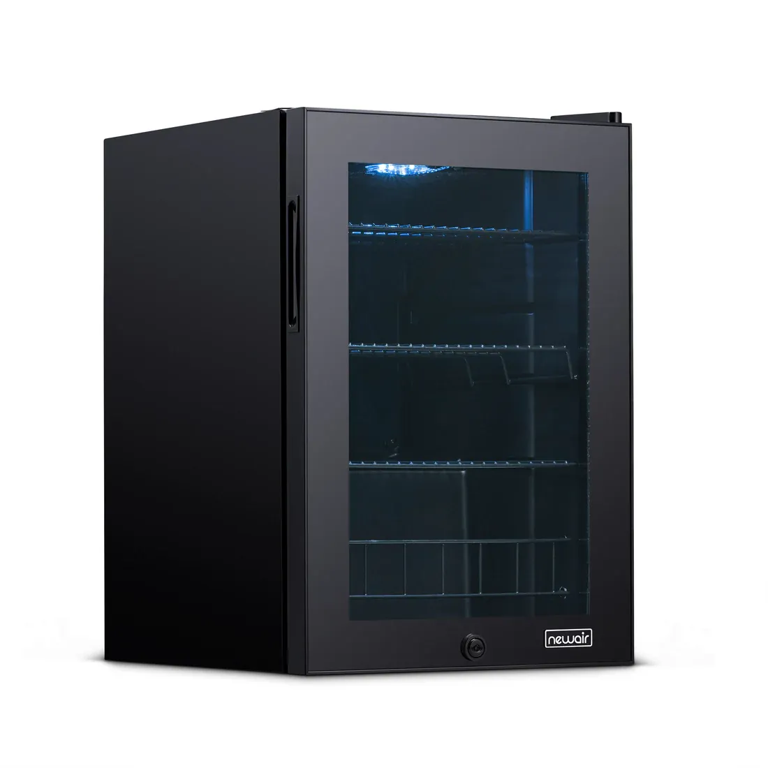 NEWAIR® 90-CAN FREESTANDING BLACK BEVERAGE FRIDGE - 17&quot;