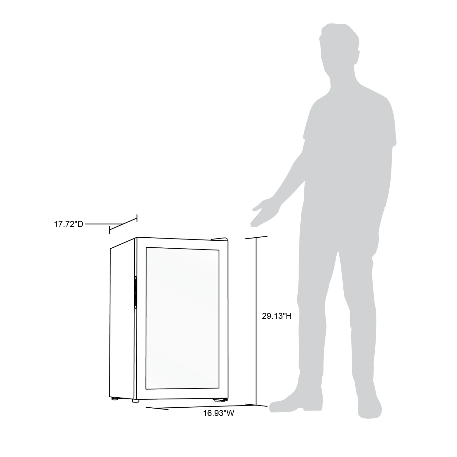 NEWAIR® LIMITED EDITION 100-CAN ANNIVERSARY BEVERAGE FRIDGE - 16.93&quot;
