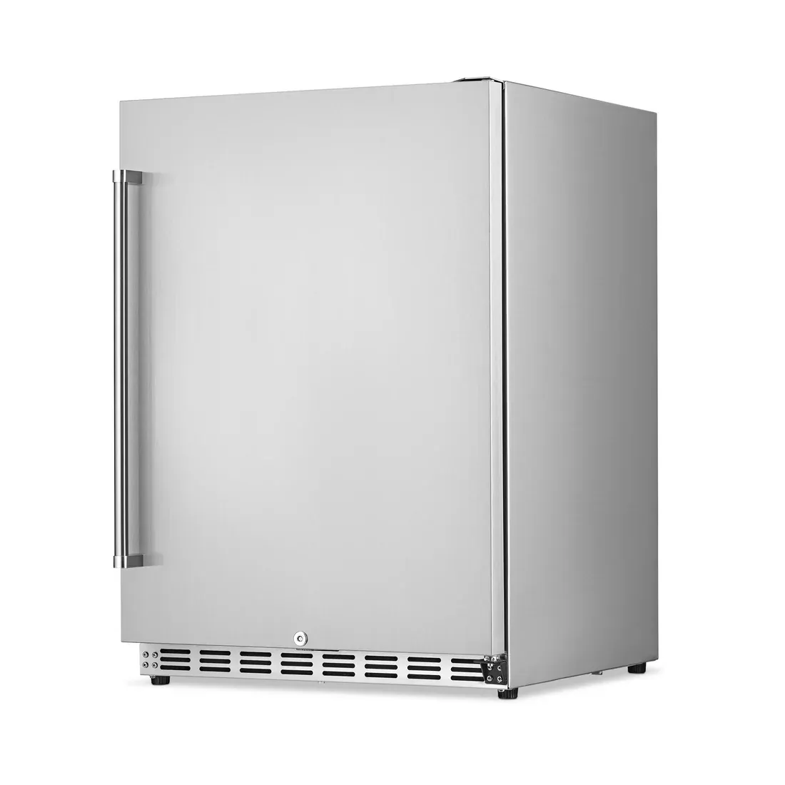 NEWAIR® 24&quot; 5.3 CU. FT. COMMERCIAL BUILT-IN STAINLESS STEEL BEVERAGE FRIDGE - 23.6&quot;