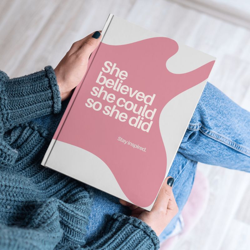 She Believed Daily Planner: Premium 2-in-1 Meeting Diary with Proven Frameworks (Hardcover 2025)