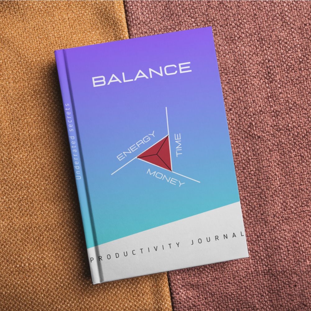 Balance Time Money Energy: 2-in-1 Daily Planner &amp; Meeting Diary with Proven Frameworks (Premium Hardcover)