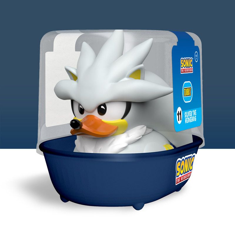Sonic the Hedgehog: Silver the Hedgehog TUBBZ -First Edition ( Bath Edition) 10cm