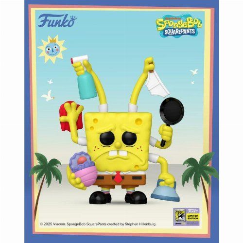 (RESERVA) Figura Funko POP! Bob Esponja - Bob Esponja Limpiando #2001 (Exclusiva de la SDCC 2025)