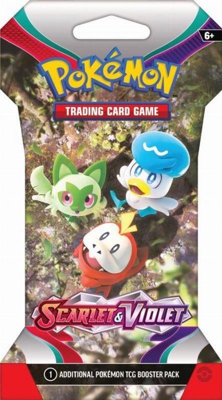 Sobre de refuerzo con funda de Pokémon TCG Escarlata y Violeta